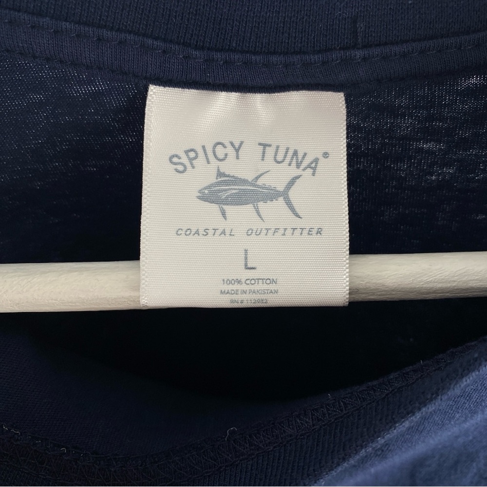 Spicy Tuna Mens Long Sleeve Shirt | Size L | Southern Puppy Life Ocean City MD - Picture 5 of 8